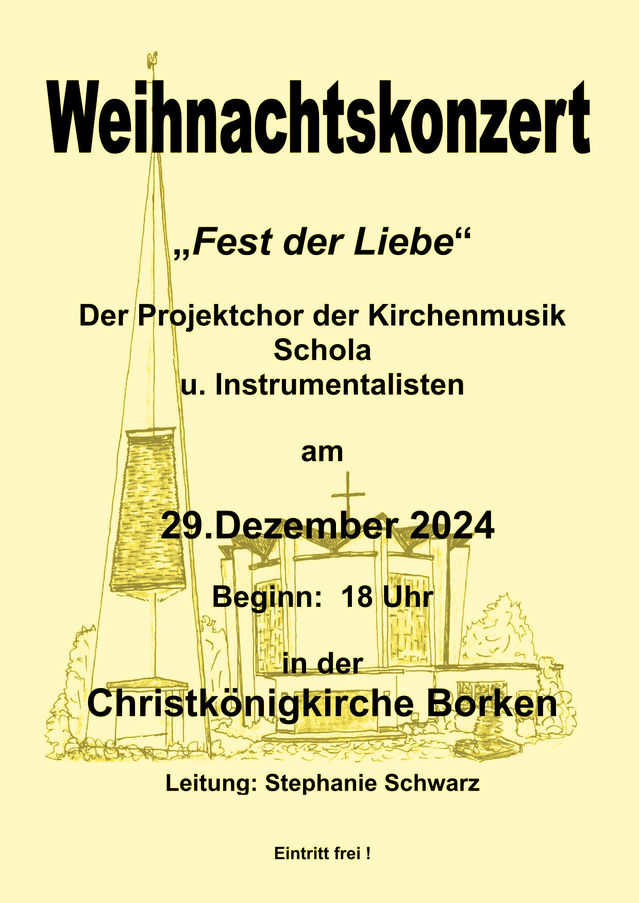 Scholakonzert Plakat 2024